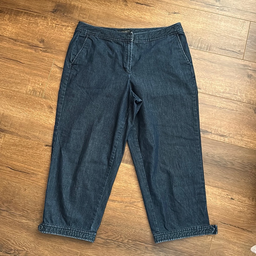 Talbots denim capri